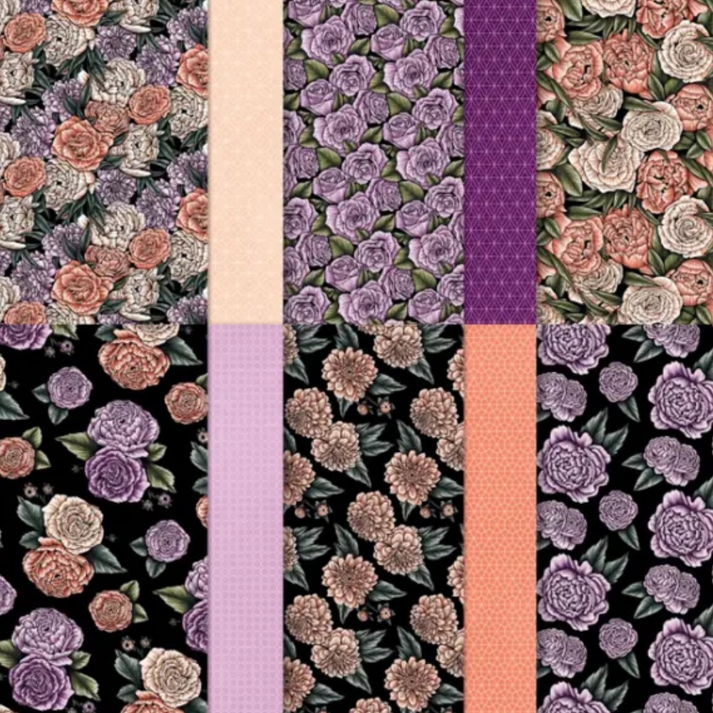 Favored Flowers DSP by Stampin Up! Set 12 Sheets, *Retired* NEW